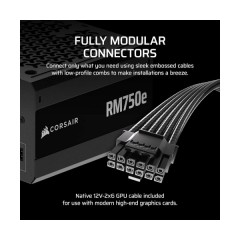 ספק Corsair RM750e 80Plus Gold Fully-Modular ATX3.1 PCIE5.1