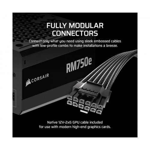 ספק Corsair RM750e 80Plus Gold Fully-Modular ATX3.1 PCIE5.1