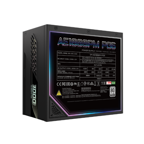 ספק כוח AORUS ELITE P1000W 80 Plus Platinum Modular PCIe 5.0
