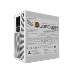 ספק כוח לבן Gigabyte UD850GM PG5 ICE 850W 80 Plus Gold ATX 3.1