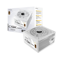 ספק כוח לבן ANTEC CSK 750DC Non-Modular 750W 80 PLUS Bronze 120MM