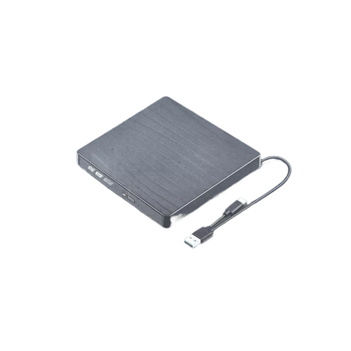 כונן DVD-RW חיצוני נייד וקפוץ, שחור דק חדש