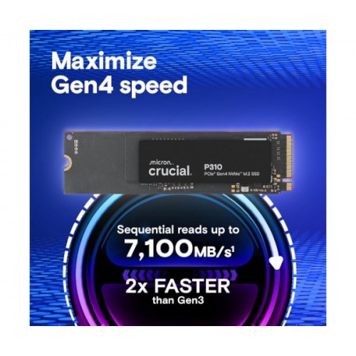 דיסק פנימי Crucial P310 500GB PCIe Gen4 NVMe 2280 M.2