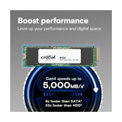 דיסק פנימי Crucial SSD E100 1TB PCIe Gen4 2280 NVMe M.2