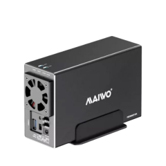 מארז חיצוני ל-2 דיסקים MAIVO HDD 3.5 DUAL BAY USB3.2 RAID