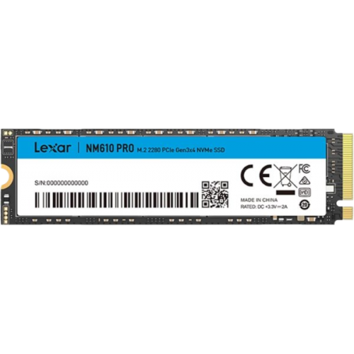 דיסק פנימי LEXAR NM610PRO 500GB NVME GE3 2280 read up to 3000MB/s