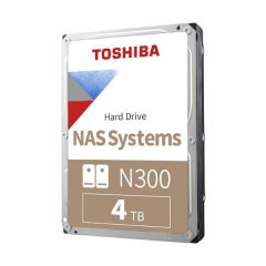 דיסק פנימי Toshiba N300 Nas System 4TB 3.5 HDD 7200RPM