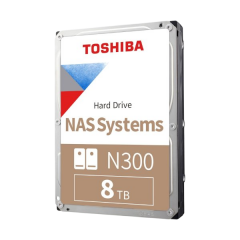 דיסק פנימי TOSHIBA N300 NAS SYSTEM 8TB 3.5 HDD 7200RPM