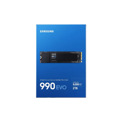 דיסק פנימי Samsung 990 EVO 2TB PCIE4.0X4/5.0X2 NVME gen 4/5