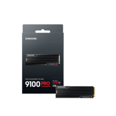 דיסק פנימי Samsung 9100 PRO W/Heatsink 1TB Gen5 M.2 NVME 2.0