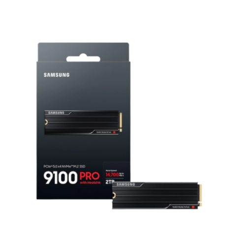 דיסק פנימי Samsung 9100 PRO W Heatsink 2TB Gen5 M.2 NVME 2.0