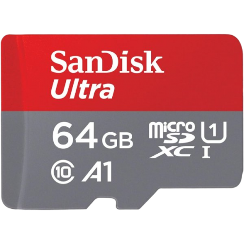 כרטיס זכרון SanDisk 64GB Ultra microSDXC UHS-I Up to 140MB/s C10