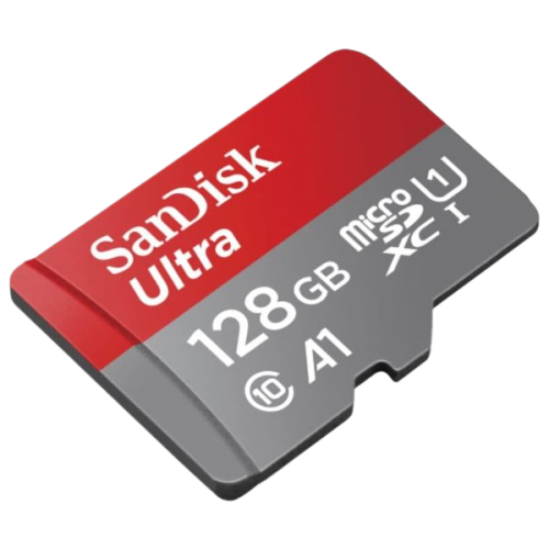 כרטיס זכרון SanDisk 128GB Ultra microSDXC UHS-I Up to 140MB/s C10
