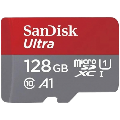 כרטיס זכרון SanDisk 128GB Ultra microSDXC UHS-I Up to 140MB/s C10