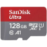 כרטיס זכרון SanDisk 128GB Ultra microSDXC UHS-I Up to 140MB/s C10