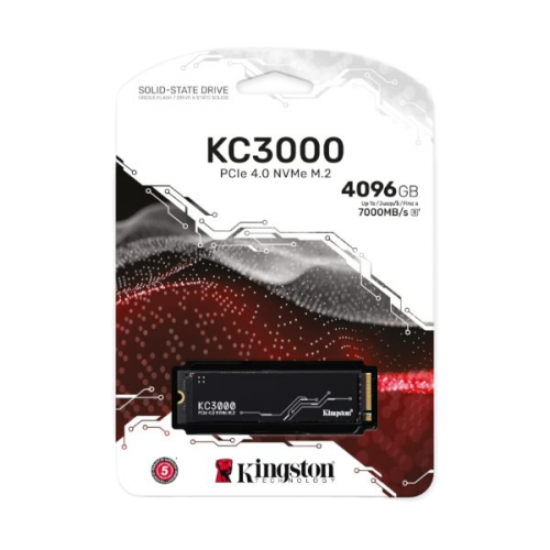 דיסק פנימי Kingston KC3000 4096GB NVME Gen4 7000/7000 R/W
