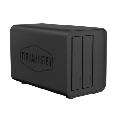 שרת אחסון Terramaster F2-424 2-BAY NAS N95 8GB DDR5 2.5GbE