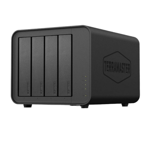 שרת אחסון Terramaster F4-424 4-BAY NAS N97 8GB DDR5 2.5GbE