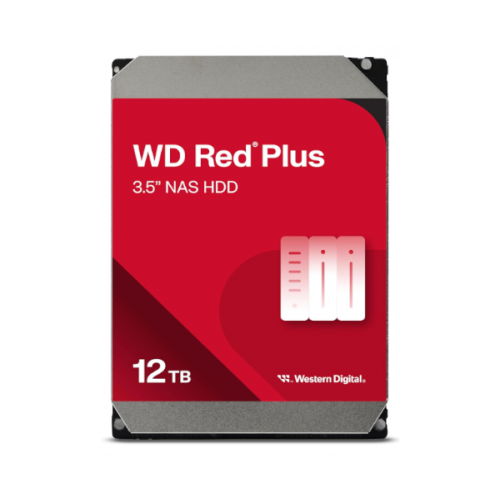 דיסק קשיח פנימי 3.5 Western Digital 12TB HDD Red Plus 512MB Cache