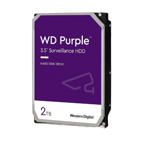 דיסק קשיח פנימי לנייח WD 2TB Purple 5400rpm 64MB 3.5 SATA III