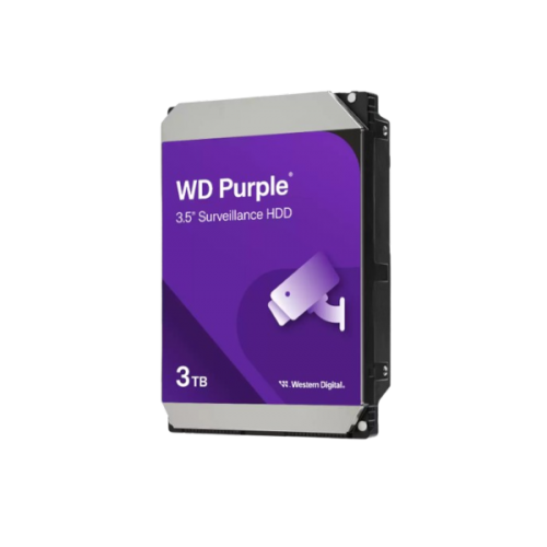 דיסק קשיח פנימי לנייח WD 3TB Purple 5400rpm 128MB 3.5