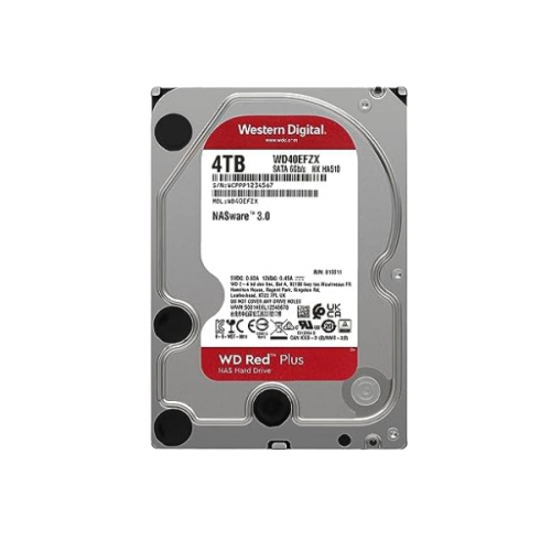 דיסק קשיח Western Digital 4TB Red Plus 128MB Cache 5400RPM SATA3
