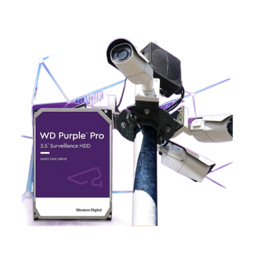 דיסק קשיח פנימי לנייח WD 4TB Purple 5400rpm 128MB 3.5