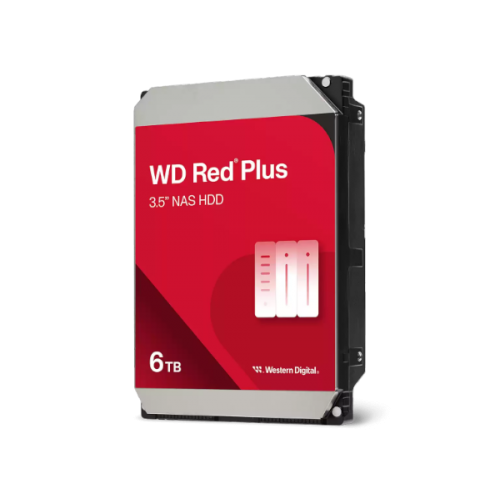 דיסק פנימי WD Red Plus 6TB NAS HDD 3.5 5400RPM SATA III