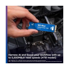 דיסק פנימי WD Blue SN5000 NVMe SSD 1TB PCIe Gen4X4 2280