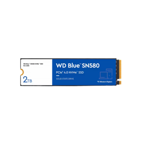 דיסק פנימי WD Blue SN580 2TB Nvme Gen4 2280 Up to 4150MB/s