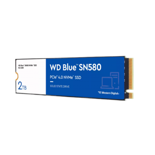 דיסק פנימי WD Blue SN580 2TB Nvme Gen4 2280 Up to 4150MB/s