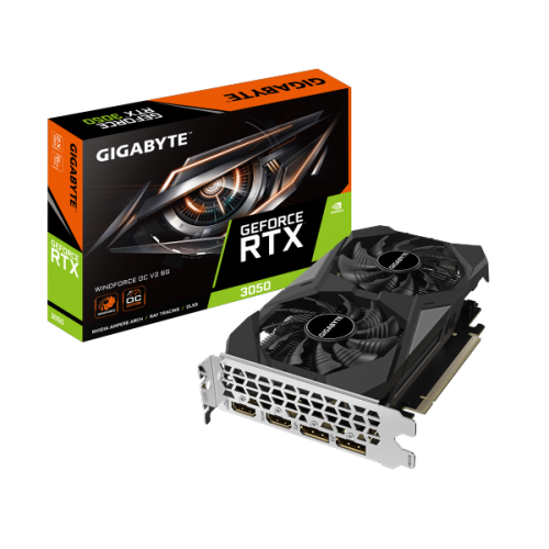 כרטיס מסך Gigabyte RTX 3050 Windforce 2 OC V2 6GB