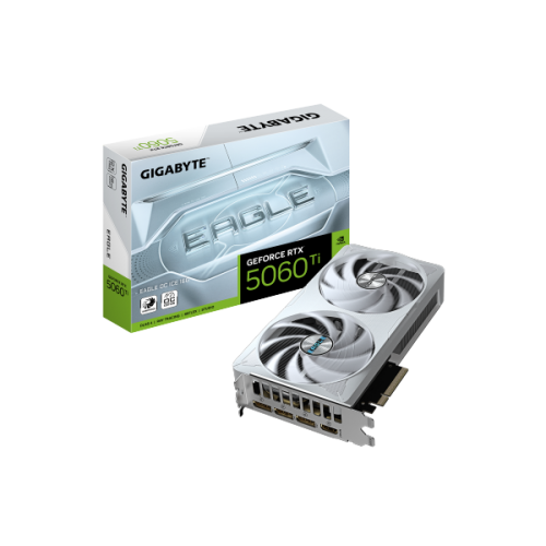 כרטיס מסך Gigabyte RTX 5060 Ti Eagle OC ICE 16GB White