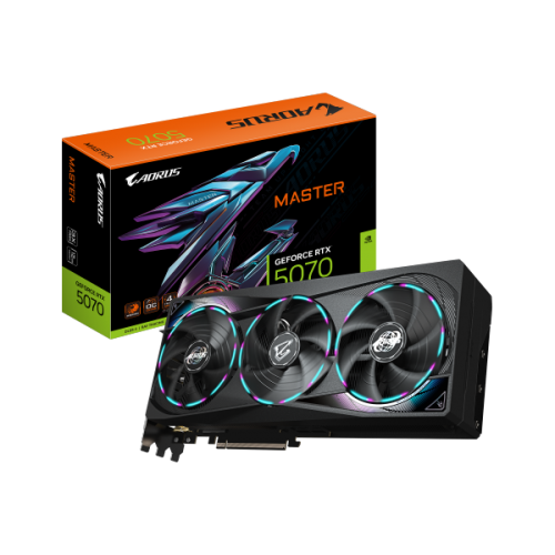 כ.מסך GIGABYTE AORUS GeForce RTX 5070 MASTER 12G