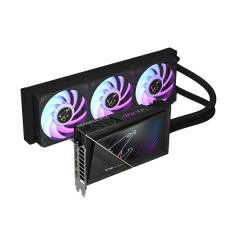 כ.מסך AORUS GeForce RTX 5080 XTREME WATERFORCE 16G 360MM RADIATOR