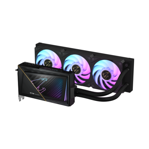 כ.מסך AORUS GeForce RTX 5080 XTREME WATERFORCE 16G 360MM RADIATOR