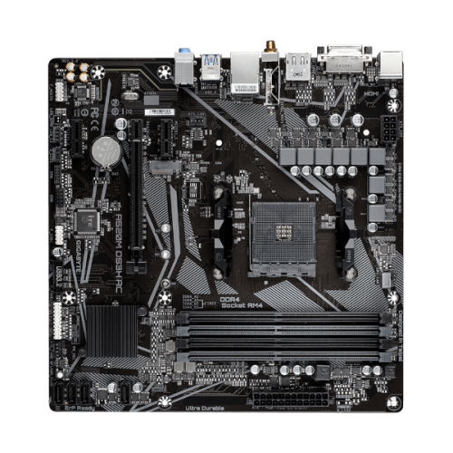 לוח אם Gigabyte A520M DS3H AC 1.4 DDR4 M.2 WIFI BT AM4