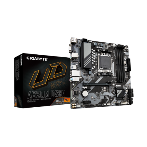 לוח למעבדי Gigabyte A620M DS3H DDR5 PCIE4.0 DP HDMI VGA AMD AM5