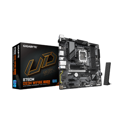 לוח אם Gigabyte B760M DS3H WF6E GEN5 Micro-Atx DDR5