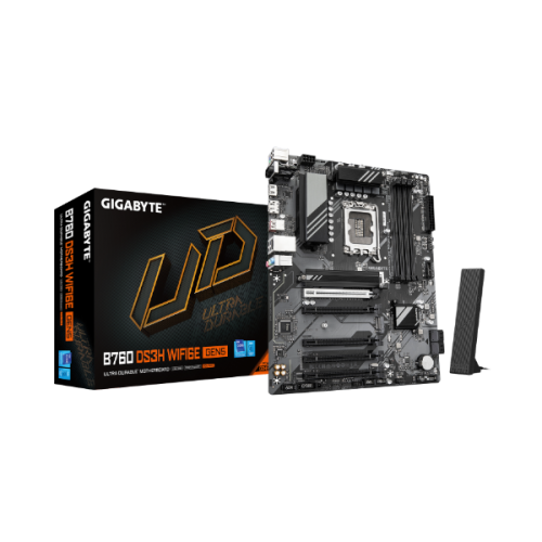 לוח אם B760 DS3H WF6E GEN5 ATX DDR5 PCIE5.0X16 WIFI6E Gigabyte