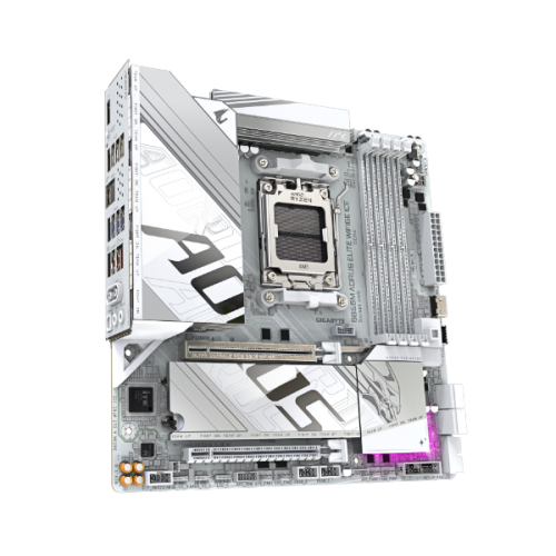 לוח אם Gigabyte B850M AORUS ELITE WIFI6E ICE M-ATX DDR5 AM5 2.5GB