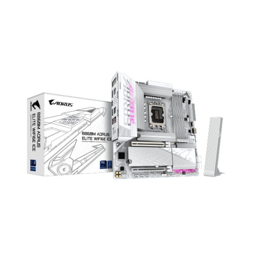 לוח למעבד דור 15 Gigabyte B860M AORUS ELITE WIFI6E ICE ATX 2.5GB