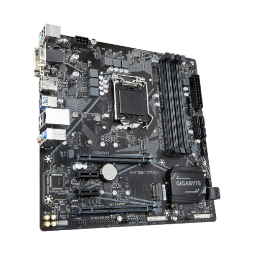 לוח משופץ Gigabyte H470M DS3H Micro-Atx VGA DVI HDMI DP