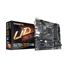 לוח משופץ Gigabyte H470M DS3H Micro-Atx VGA DVI HDMI DP