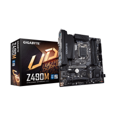 לוח אם משופץ דור 10 Gigabyte Z490M Micro-ATX DVI HDMI DP