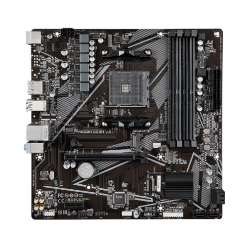 לוח למעבדי Gigabyte A520M DS3H V2 1.1 AM4 AMD Micro-Atx