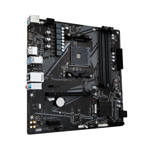לוח למעבדי Gigabyte A520M DS3H V2 1.1 AM4 AMD Micro-Atx