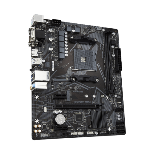 לוח אם למעבדי Gigabyte A520M S2H 1.3 VGA DVI HDMI AM4 AMD