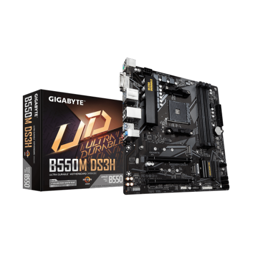 לוח אם למעבדי Gigabyte B550M DS3H 1.7 DDR4 Micro-Atx For AMD AM4