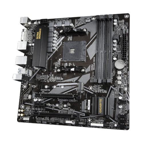 לוח אם למעבדי Gigabyte B550M DS3H 1.7 DDR4 Micro-Atx For AMD AM4